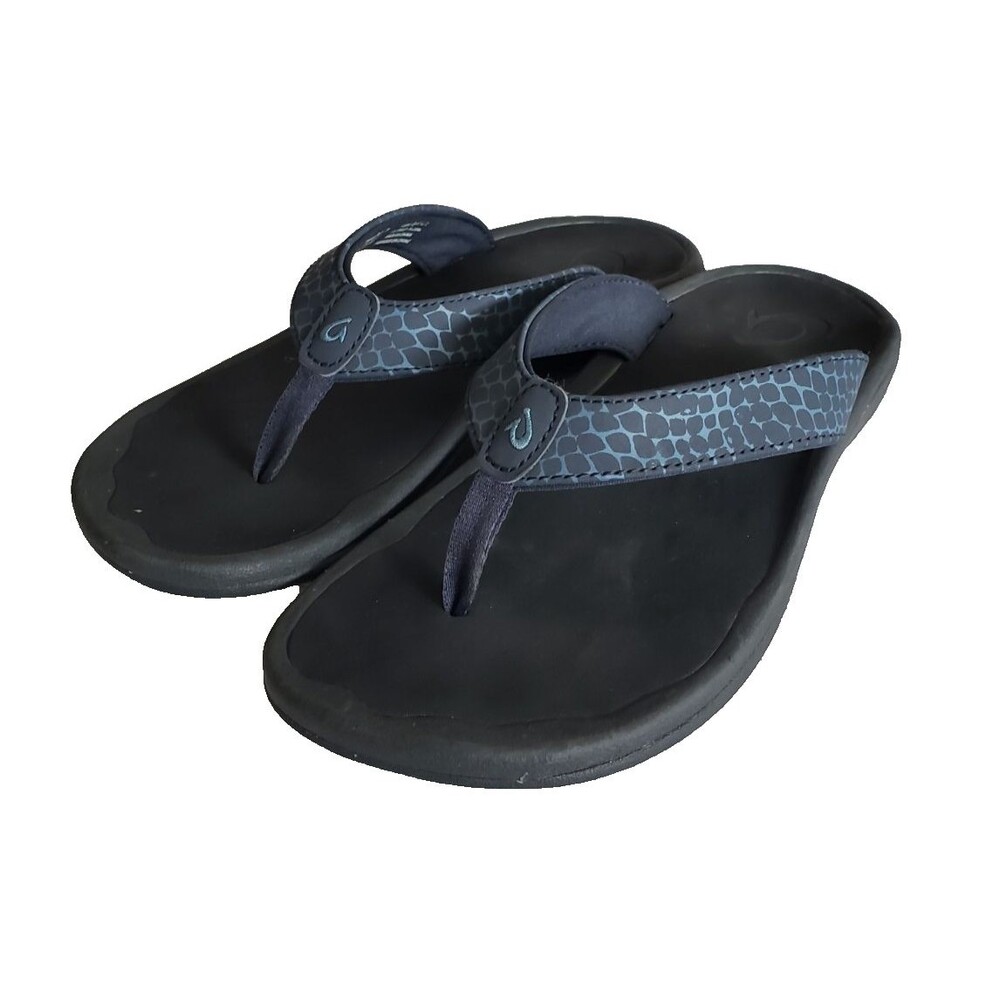 OLUKAI Ohana Pai 20499-DEXQ Flip Flop Sandals Women's Size 8 Beach Quick Dry
